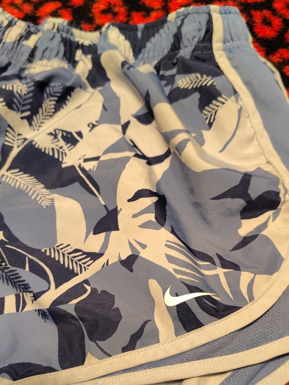 4 Nike Women’s Athletic Shorts in Blue and Gray - Lightweight Dri-FIT Style - Picture 6 of 9
